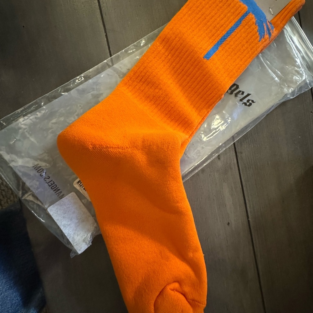 Orange Crew Socks